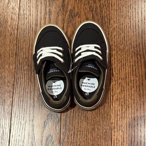 Sperry Kids Black Canvas Sneakers